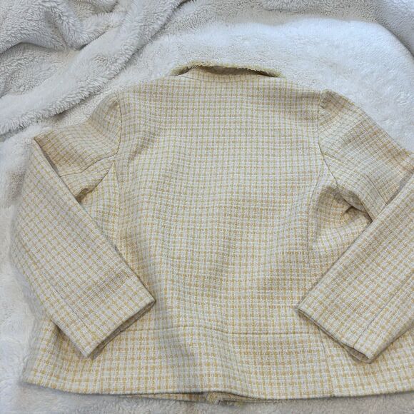 Vintage NWT Women’s Liz Claiborne Tweed Yellow Blazer‎ Size 16 - Picture 6 of 9